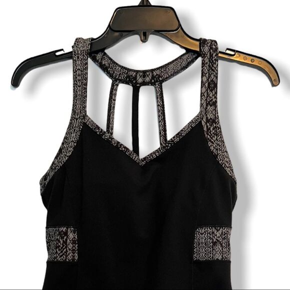 Athleta Prisma XS tank black gray athletic straps EUC - Picture 3 of 12